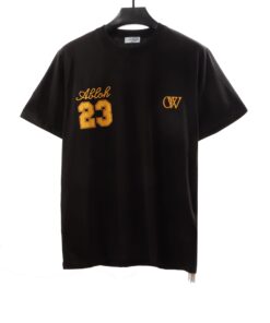 Off-White 23 Digit Logo Black T-Shirt