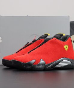 Jordan 14 Ferrari Reps – Red Suede Sports Car Inspired Replica