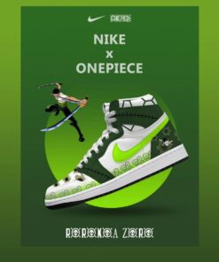 Roronoa Zoro V.3 Custom High-Top Jordan 1