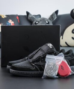 Travis Scott Black Phantom Reps – 1:1 Jordan 1 Low Replica