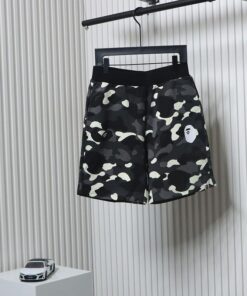 Bape Shorts Black White