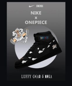 Luffy Gear 5 Nika V.2 Custom High-Top Jordan 1