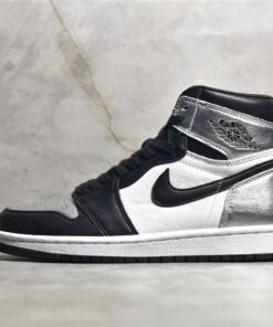 Jordan 1 Silver Toe Replica – Metallic Leather Retro High OG