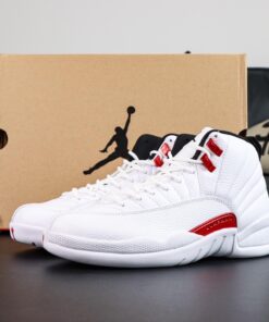 Jordan 12 Twist Reps | White & Red Retro Replica with OG Vibes