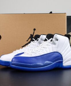 Jordan 12 Blueberry Reps | White and Concord Blue Retro Replica