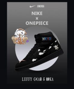 Luffy Gear 5 Nika V.1 Custom High-Top Jordan 1