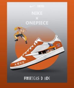 Portgas D Ace V.1 Custom TS Low Jordan 1