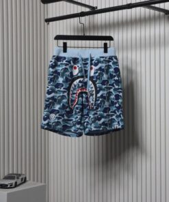 Bape Shorts Reps – Blue Camo Replica Shark Shorts by Bape