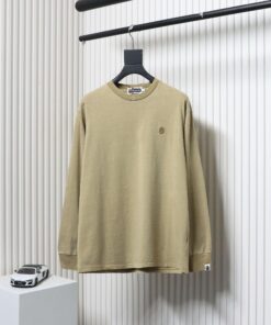 BAPE Ape Head Small Logo Embroidered Sleeves Yellow