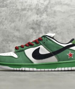 Heineken Dunks Reps – SB Dunk Low Replica with Star Heel