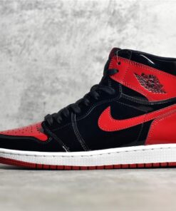 Jordan 1 Patent Bred Reps – Glossy Black Red Retro Replica