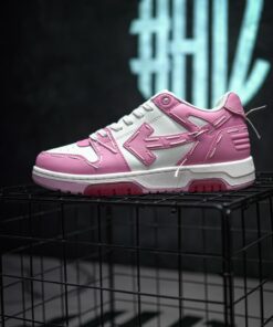 OFF-WHITE Out Of Office Sartorial Stitching White Pink