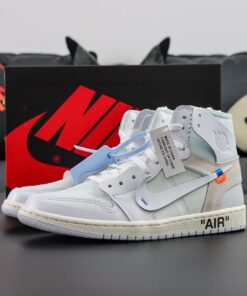 Jordan 1 Off White Euro Reps – White & Light Grey OG Replica
