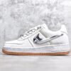 Travis Scott AF1 Reps – White Canvas Air Force 1 Replica