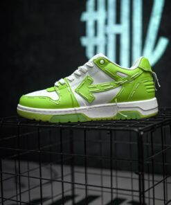 OFF-WHITE Out Of Office Sartorial Stitching White Green