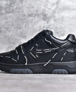 OFF-WHITE Out Of Office Sartorial Stitching Black White