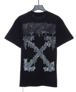 Off-White Melting Arrow Print T-Shirt Black Grey