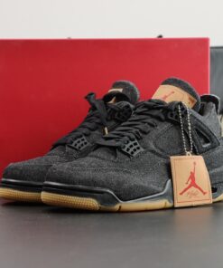 Jordan 4 Levi's Black Reps – Denim Retro with Gum Sole