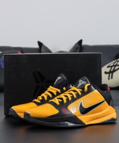 Kobe 5 Bruce Lee Reps | Yellow-Black Protro Replica