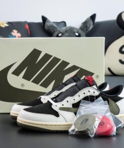 Travis Scott Jordan 1 Olive Reps – 1:1 AJ1 Low OG Replica