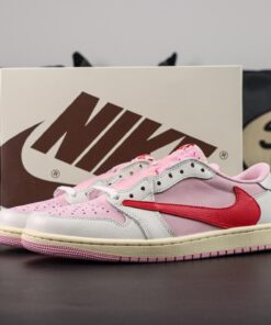 Travis Scott Jordan 1 Red Pink Reps – Unreleased Low Replica