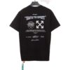 Off White Embroidered Logo Arrow Slogan T-Shirt