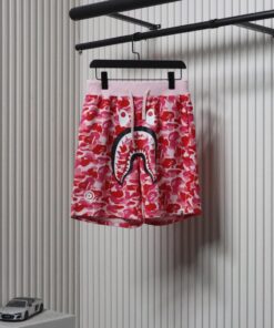 Bape Camo Shark Shorts Pink