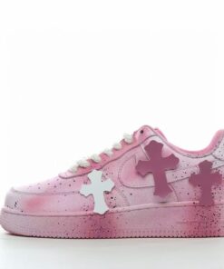 Pink Chrome Hearts Air Force 1 – Custom Luxury Sneakers