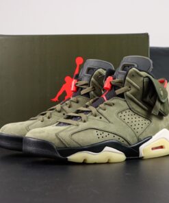 Travis Scott Jordan 6 Reps – Medium Olive Replica Shoes